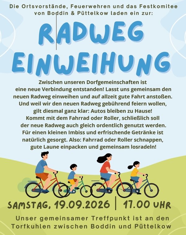 Bild vergr&ouml;&szlig;ern: Fahrradeinweihung