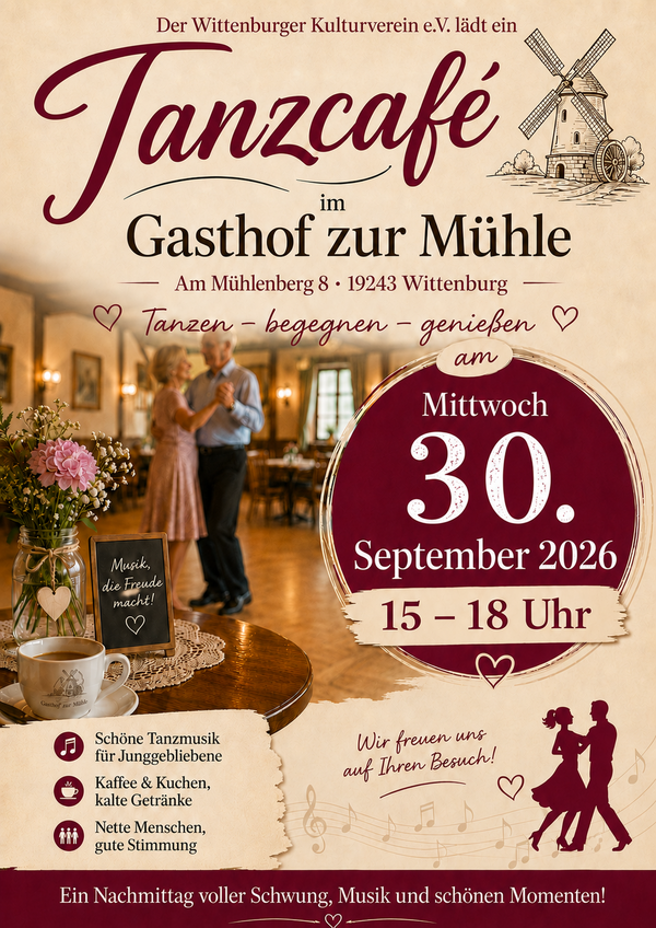 Bild vergr&ouml;&szlig;ern: Tanzcaf&eacute; im Gasthof zur M&uuml;hle